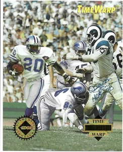 Deacon Jones 1995 COLLECTOR'S EDGE NFL TIME WARP JUMBO AUTOGRAPH CARD Rams AUTO - Picture 1 of 3