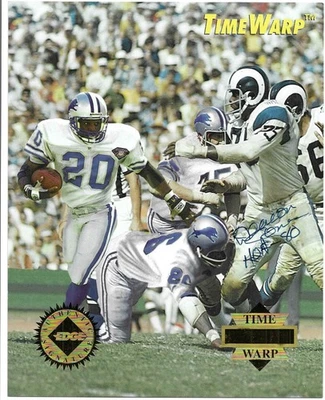 Deacon Jones 1995 COLLECTOR'S EDGE NFL TIME WARP JUMBO AUTOGRAPH CARD Rams AUTO - Image 1 of 3