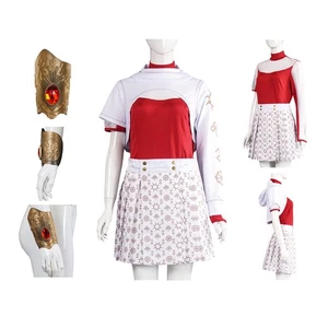 Zombies 4:Dawn of the Vampires Nova Cosplay Skirt Dress Red Gemstone Bracelet AU - Picture 1 of 29