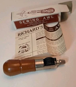 Richards Lockstitch Sewing Awl For Mending Saddles, Tents, Footwear, Leather - Picture 1 of 6