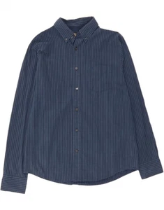 DOCKERS Mens Shirt Medium Navy Blue Striped Cotton BG09 - Picture 1 of 3