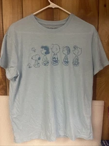 Peanuts Charakter T-Shirt blau weich kurzarm Damen Größe M - Bild 1 von 3