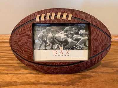 NEW! DAX PHOTO FRAMES FOOTBALL SHAPED SPORTS PICTURE FRAME 3.5x5 INCH - Image 1 of 3