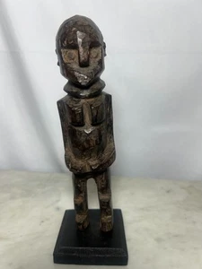 Lobi Standing Wood Figure Burkina Faso 2" x 11" x 2" African Art Deco - Picture 1 of 8