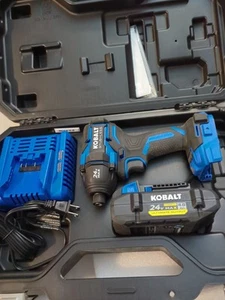 Kobalt XTR 24-V 1/4-in Impact Driver - Variable Speed - Charger, Battery and Acc - Picture 1 of 6