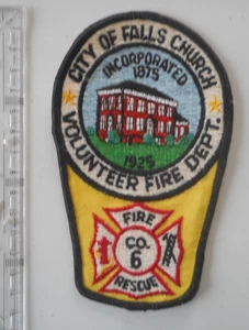 Ärmelabzeichen Feuerwehr USA City of Falls Church Fire Department Virginia - Bild 1 von 2