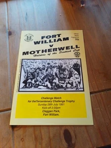 Fort William V Motherwell 28.7.1991 Tercentenary Challenge Trophy (29) - Bild 1 von 4
