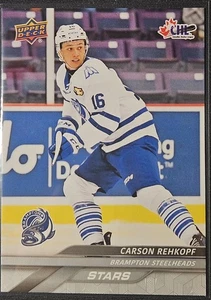 24-25 Upper Deck CHL Carson Rehkopf SP Stars 🚨🚨🚨 Seattle Kraken Prospect - Picture 1 of 2