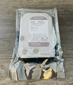 WD 6TB Purple Surveillance Hard Drive Internal Hard Drive HDD - WD64PURZ - Afbeelding 1 van 3