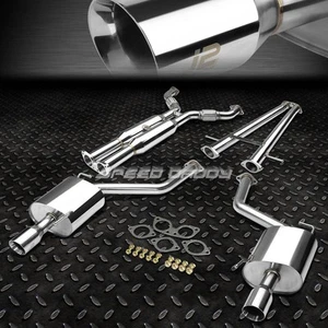 J2 FOR 09-13 INFINITI G37 V36 4DR 3.5" DUAL MUFFLER TIP CATBACK EXHAUST SYSTEM - Bild 1 von 5