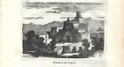 Stampa Antica Abbazia Di Praglia Panorama Teolo Padova 1859 Antique Print