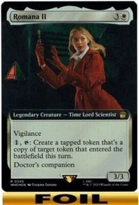 1x - Romana II - FOIL EXTENDED ART - Doctor Who - NM MTG - Picture 1 of 1