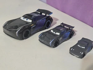 Disney Pixar Jackson Storm Lot of 3 Cars One Pull Back Mattel Authentic - Picture 1 of 13