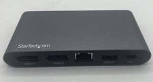 Startech.com DK30C2HAGPD USB C Multiport Adapter Dual Monitor 2x4K HDMI Windows - Picture 1 of 3