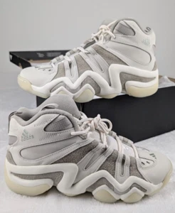Adidas Crazy 8 Shoes Mens 9.5 Womens 10.5 Off White Sesame NIB - Foto 1 di 13