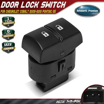 Interruptor de bloqueo de puerta del lado del pasajero delantero para Chevrolet Cobalt 2005-2010 Pontiac G5 Foto 1 de 4