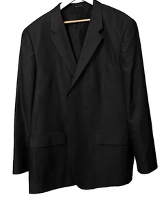 ALFANI MACYS Men's 48L DARK GRAY SILK & WOOL BLEND 2 Button BLAZER SPORT COAT - Picture 1 of 9