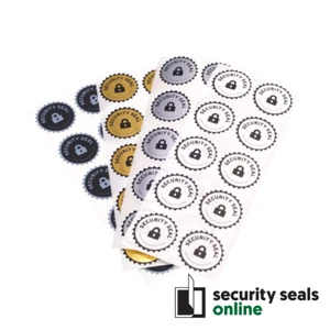 32mm Round Starburst Tamper evident Security Seal Non-Transfer VOID labels - Picture 1 of 6