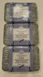 Lot Of 3 Trader Joe’s Lavender 3 Milled Bar Soap. Made In FRANCE With Shea LE - Picture 1 of 4