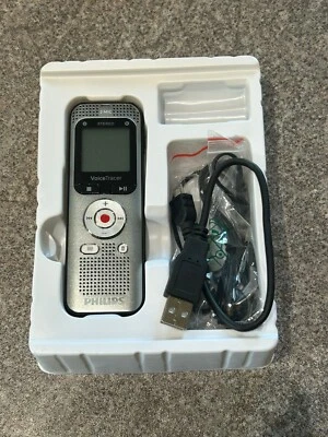 Philips DVT2050 VoiceTracer Stereo MP3 Recorder Built-In 8GB Memory- ADG248 - Image 1 of 4