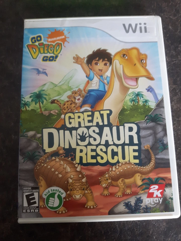 Go Diego Go Great Dinosaur Rescue 2008 Nintendo Wii Game COMPLETE Good Condition - Image 1 of 2