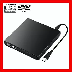 USB External CD RW DVD ROM Writer Burner Player Drive PC Laptop for Mac Windows - Picture 1 of 14