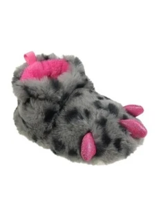 Wonder Nation Infant Girls Claw Slippers Gray & Pink Size 3 NWT - Picture 1 of 4