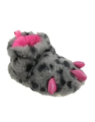 Wonder Nation Infant Girls Claw Slippers Gray & Pink Size 5 NWT - Image 1 of 4