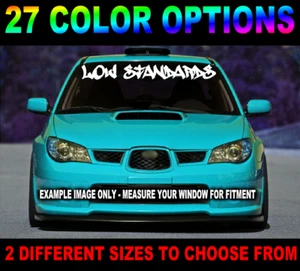 ADESIVO DECALCOMANIA SCRITTA PARABREZZA BASSI STANDARD GRAFFITI JDM DRIFT STANCE RIDER - Foto 1 di 2