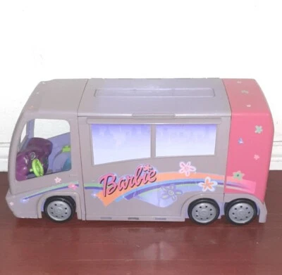 Vintage Mattel 2001 Barbie Mattel Jam n Glam Concert Tour Bus  Toy - Image 1 of 4