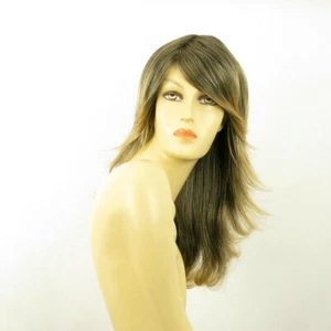 Parrucca donna lunga bruno mechato dorato : GINA 1BT24B - Picture 1 of 8