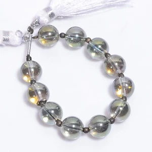 Piedras preciosas de cuarzo arco iris natural forma redonda cuentas lisas 8X8 mm hilo 4" E-263 - Imagen 1 de 1