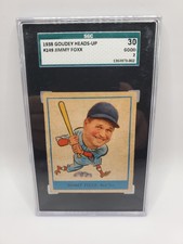 1938 Goudey Heads-Up #249 Jimmy Jimmie Foxx Boston Red Sox HOF SGC 2