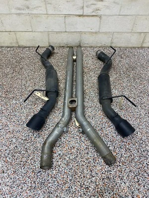 2017 FORD MUSTANG GT OEM MBRP CATBACK EXHAUST MUFFLER PAIR USED - Image 1 of 4