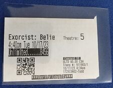 THE EXORCIST: BELIEVER. 10/17/23. Used Movie Ticket. Regal Cinema (Concord 10)