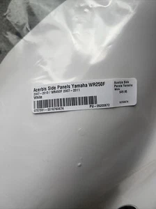 Acerbis 2106870002 Side Panels, White fits WRF250/450 07-09 - Picture 1 of 3