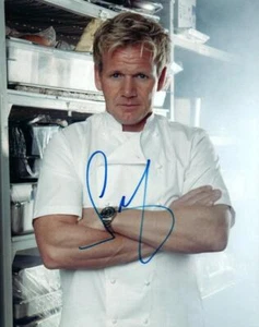 Gordon Ramsay signed 8x10 Picture Photo autographed with COA - Imagen 1 de 1