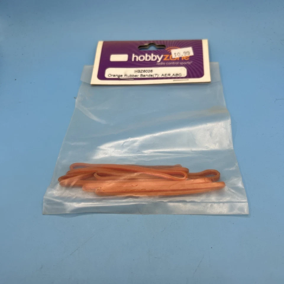 Hobby Zone HBZ6026 Orange Rubber Bands (7) B25 - Image 1 of 1