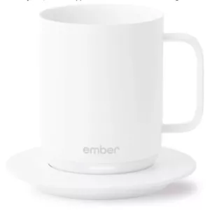 Ember Tazza da Caffè Intelligente con Controllo Temperatura, 10 once, Durata della Batteria 1 ora, Bianco - Foto 1 di 14