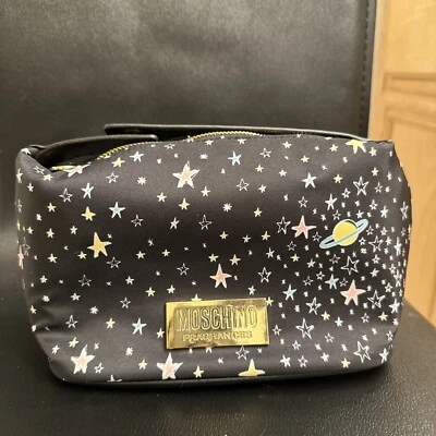MOSCHINO FRAGRANCES Black Clutch Make Up Case Pouch - Image 1 of 4