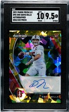 2021 Panini Prizm DRAFT PICKS Davis Mills RC GOLD ICE PRIZM SGC 9.5 MT+ AUTO 10