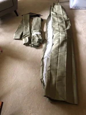 86x96. Earthy Green Pinch Pleat Lined Extra Wide Double Curtain Panel, $29.00 - Image 1 of 4