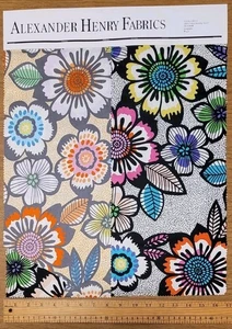 ALEXANDER HENRY Rare OOP Folklorico Acapulco Cotton Fabric Salesman Header - Picture 1 of 3