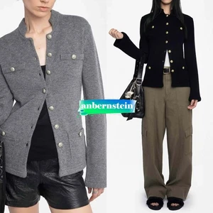 Cárdigan retro de dos colores para mujer Zadig&Voltaire con varios bolsillos 100 % cachemir - Imagen 1 de 15