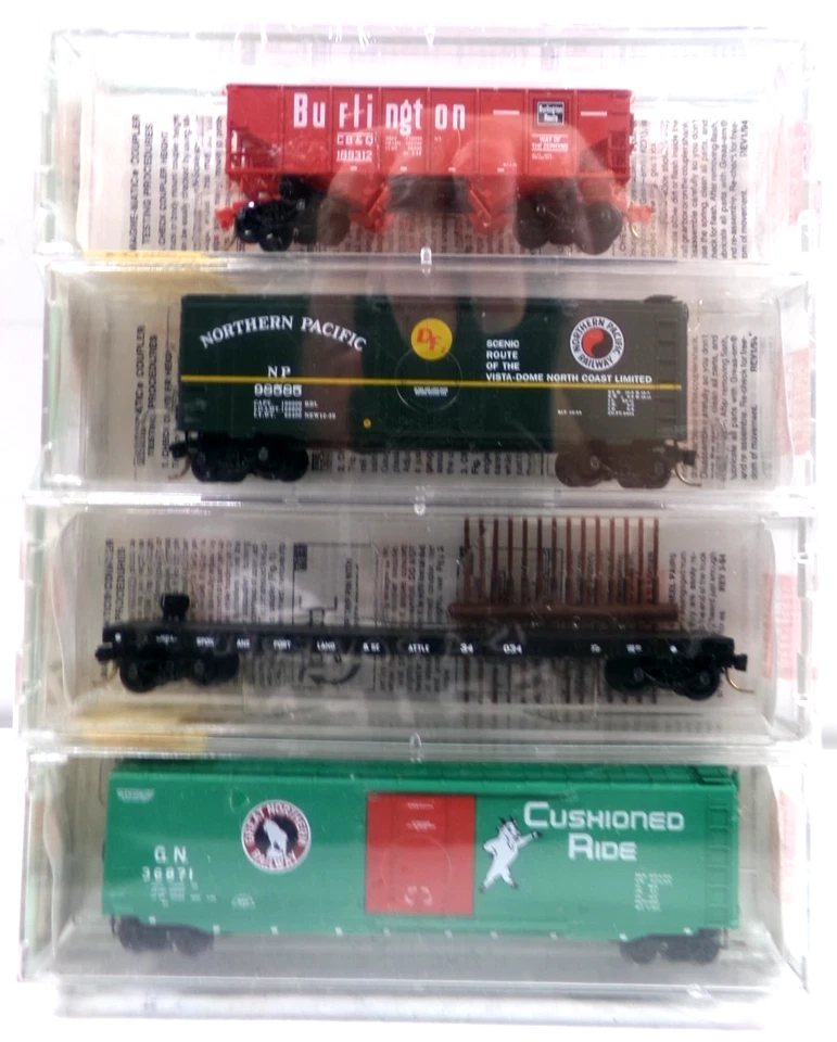 N scale Micro-Trains 21212 Fallen Flags set in original box (9399) - Image 1 of 1
