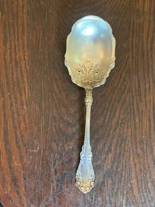 1847 Rogers Bros BERKSHIRE A1 Silverplate Large Serving Spoon Antique Vtg 9” - Picture 1 of 24