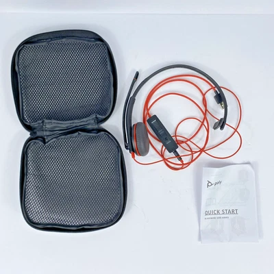 Plantronics (Poly) Blackwire Binaural 3225 USB-A & 3.5mm UC Headset Office C3220 - Image 1 of 4