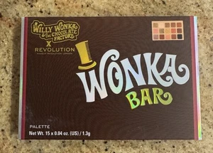 Willy Wonka Chocolate Bar x Makeup Revolution 15 Lidschatten Palette Golden Ticket - Bild 1 von 2
