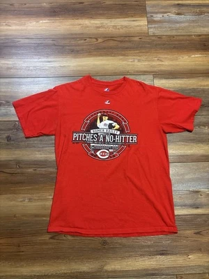 Camiseta De Colección Y2K Cincinnati Reds Homer Bailey No Hitter Talla Grande Foto 1 de 4