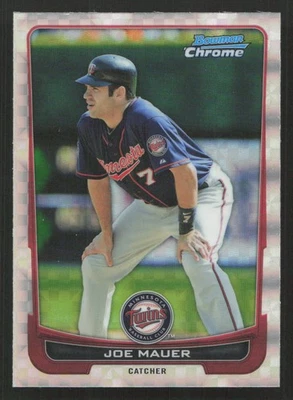 2012 Bowman Chrome Joe Mauer X-Fractors #170 Card - Image 1 of 2